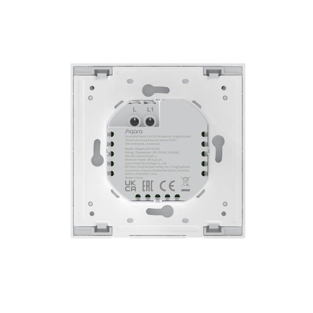 Aqara WS-EUK01 interrupteur d'éclairage Polycarbonate (PC) Blanc