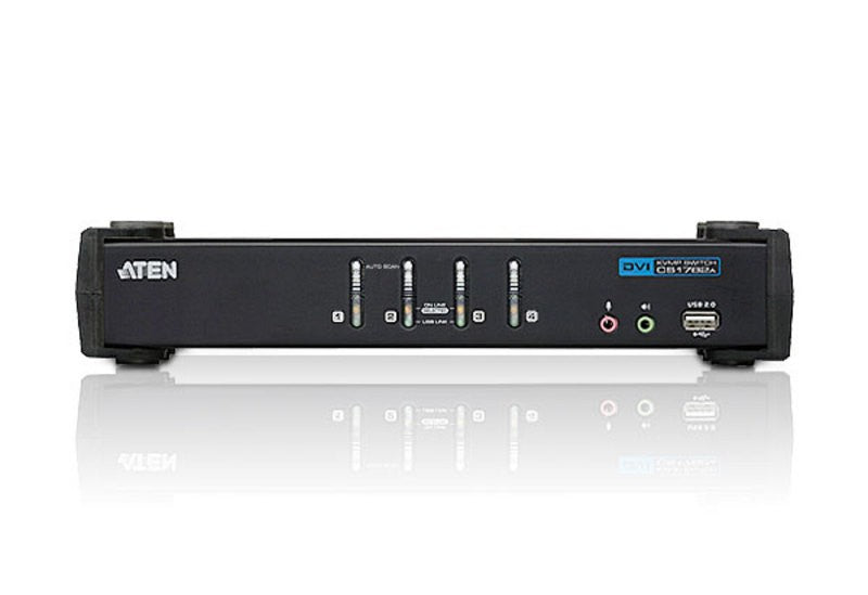 ATEN CS1764A-AT-G commutateur écran, clavier et souris Noir