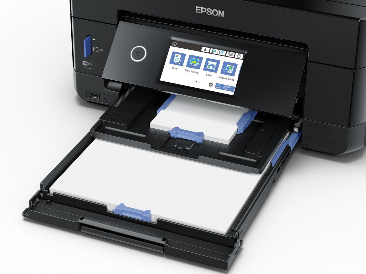 EPSON Expression Premium XP-7100 Small-in-One MFP colour ink-jet A4 11ppm copy 15.8ppm print USB 2.0 Gigabit LAN Wi-Fi black