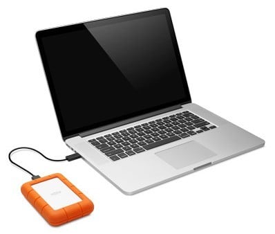 LACIE RUGGED MINI drive 4TB Shock/ rain/ pressure resistant USB3.0 2,5inch orange