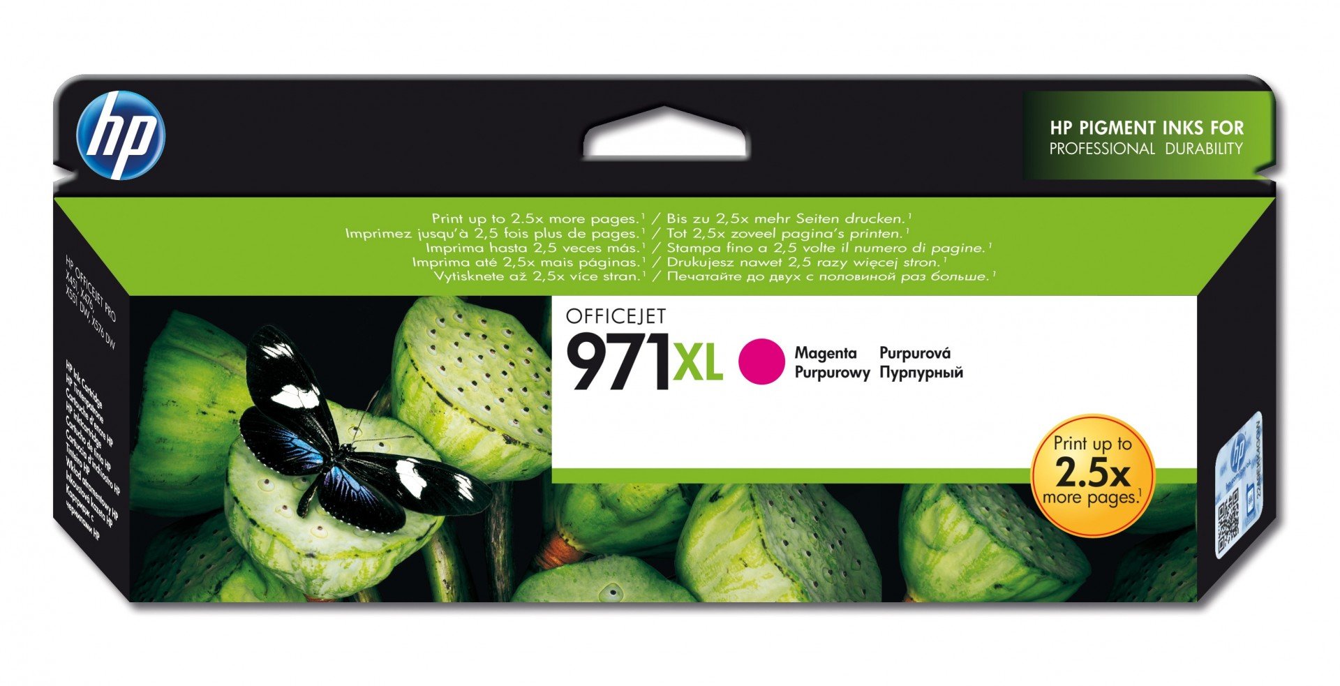 HP 971XL original Ink cartridge CN627A magenta