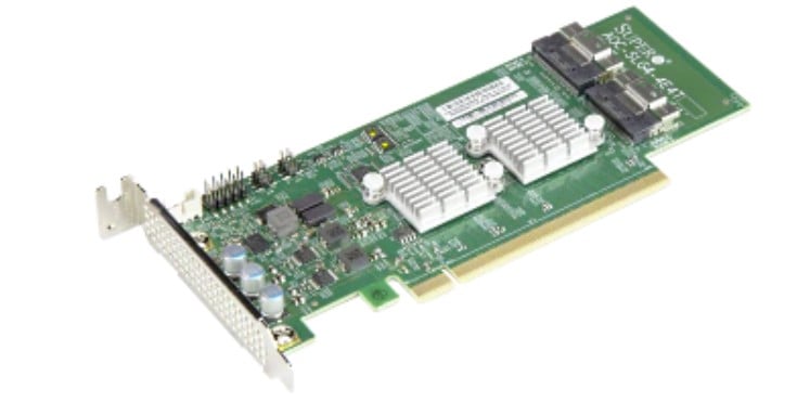 Supermicro AOC-SLG4-4E4T-O 4-Port Retimer, x16 PCIe Gen 4,RoHS