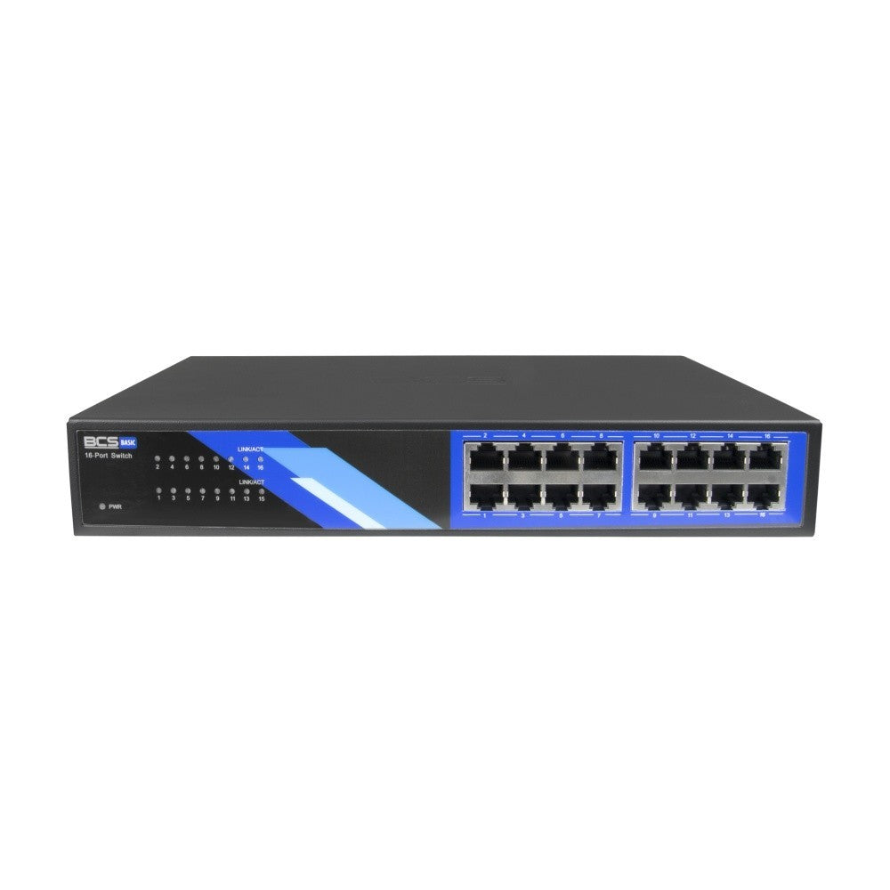 BCS BCS-B-S16G Commutateur Gigabit 16 ports RJ45 1Gbps