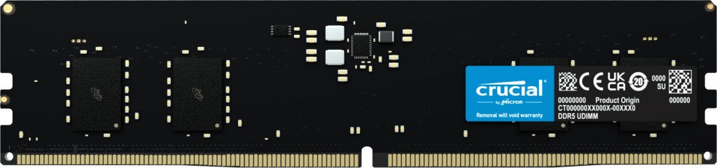Crucial CT8G48C40U5 module de mémoire 8 GB 1 x 8 GB DDR5 4800 MHz ECC