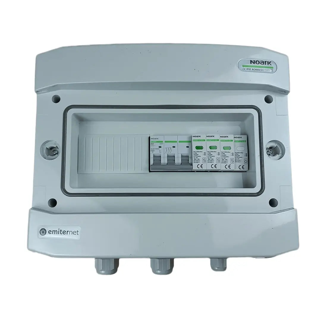 EMITER EM-50N_AC Tableau de distribution AC, IP65, SPD AC Noark type 1+2, disjoncteur de surcharge 40A 3-F