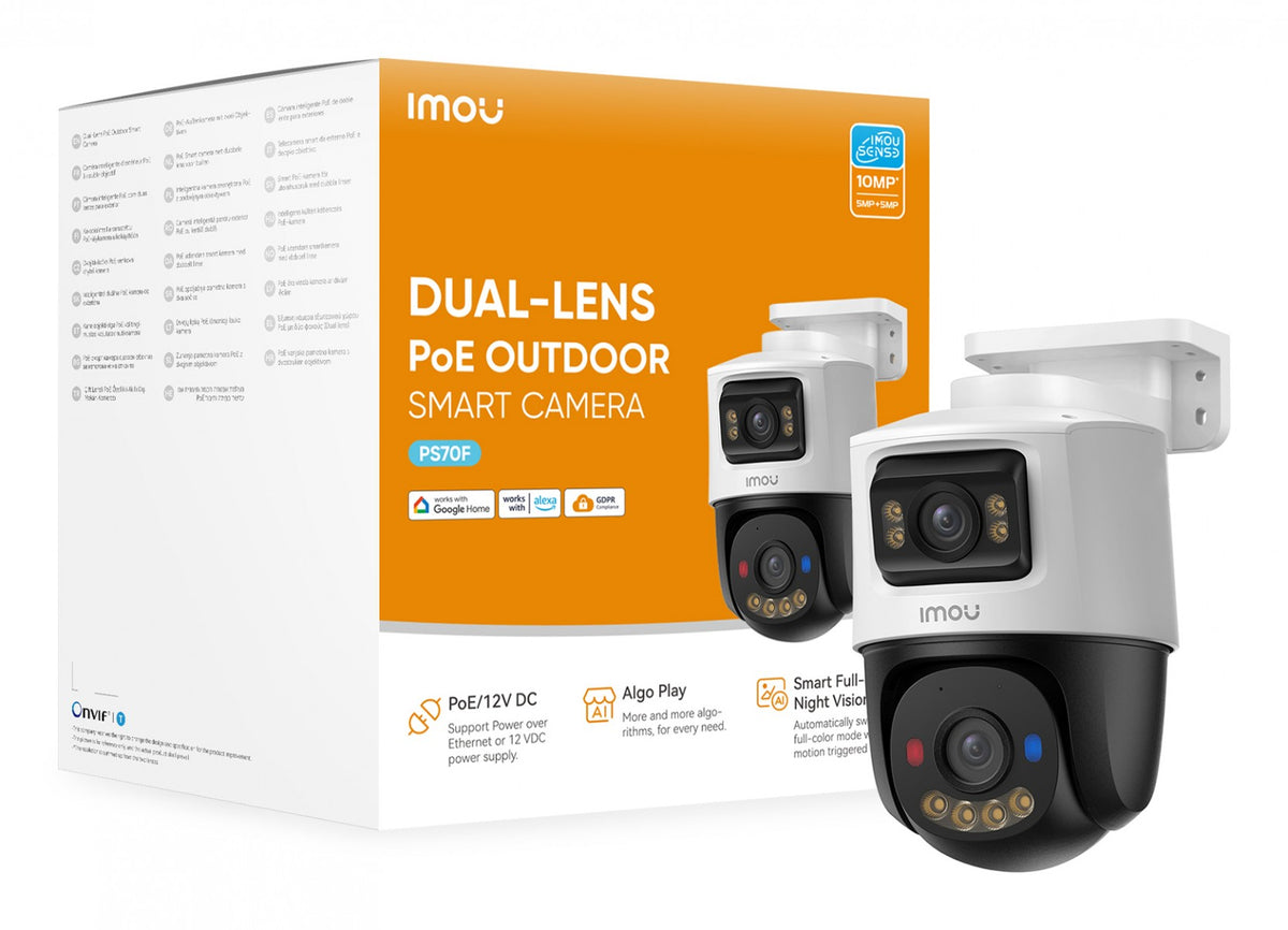 Imou IPC-PS70FP-10M0 PS70F Caméra IP d'extérieur en dôme 10 MP