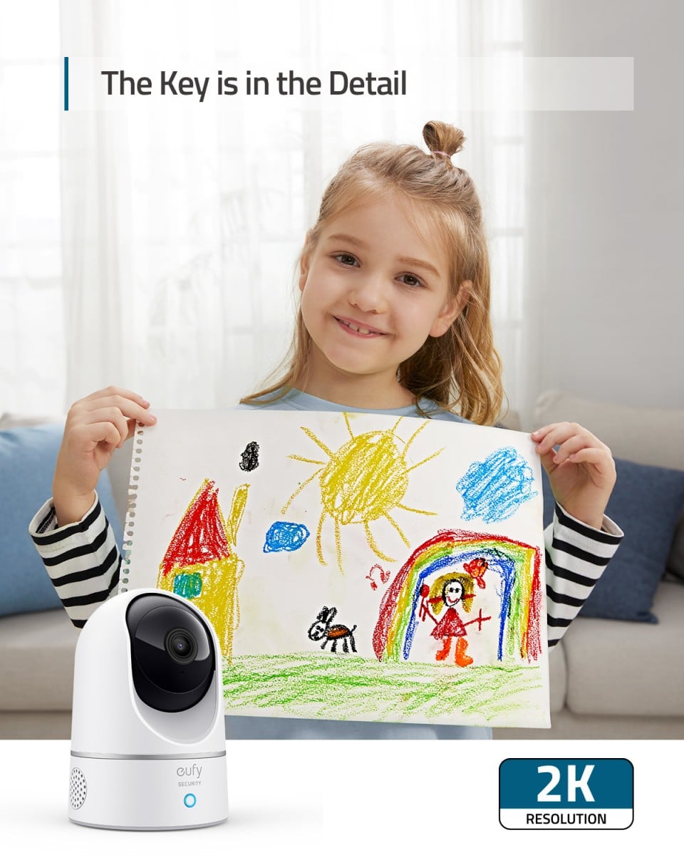 Eufy E220 Dôme Caméra de sécurité IP Intérieure 2048 x 1080 pixels Bureau