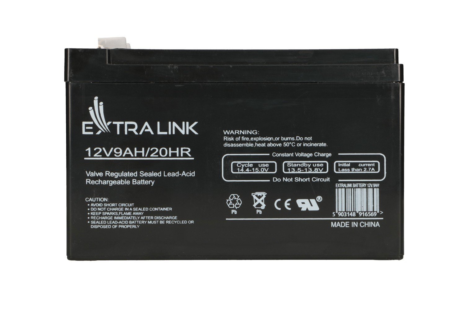 Extralink AKUMULATOR BATTERY ACCUMULATOR AGM 12V 9AH Sealed Lead Acid (VRLA)