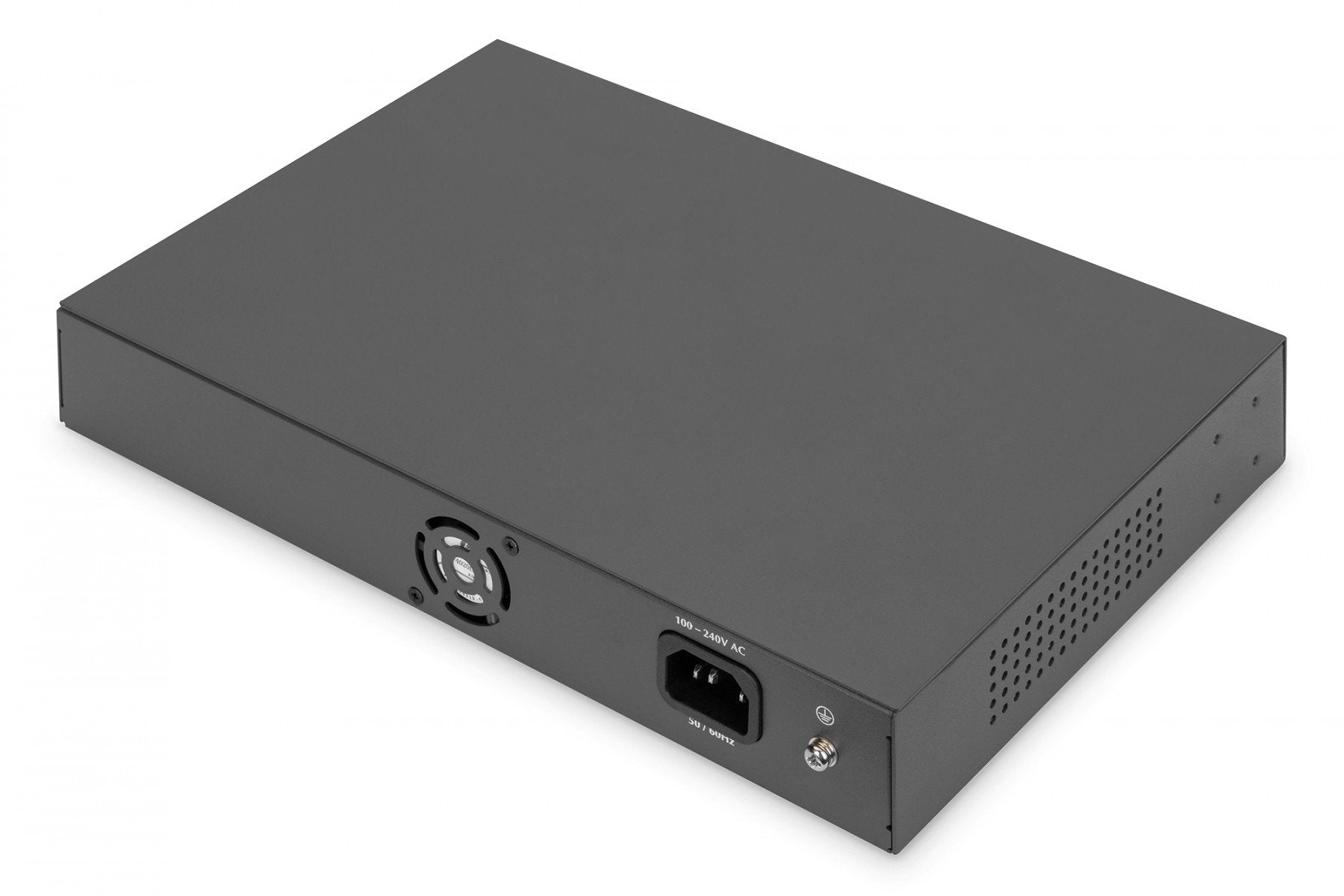 Digitus DN-95355 commutateur réseau Non-géré Gigabit Ethernet (10/100/1000) Connexion Ethernet, supportant l'alimentation via ce port (PoE) 1U Noir