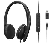 Lenovo 4XD1M45626 casque Avec fil Arceau USB Type-C Noir