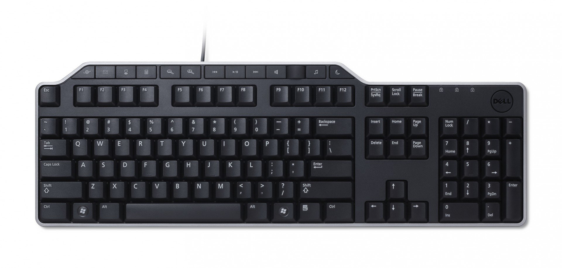 Dell KB522 - Standard - Avec fil - USB - Clavier a membrane - QWERTY - Noir