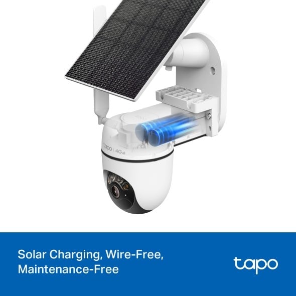 TP-LINK Solar-Powered Pan/Tilt 4G LTE Security Camera Kit