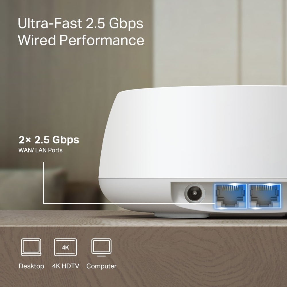 TP-LINK Deco BE25 3-pack BE3600 Whole Home Mesh Wi-Fi 7 System