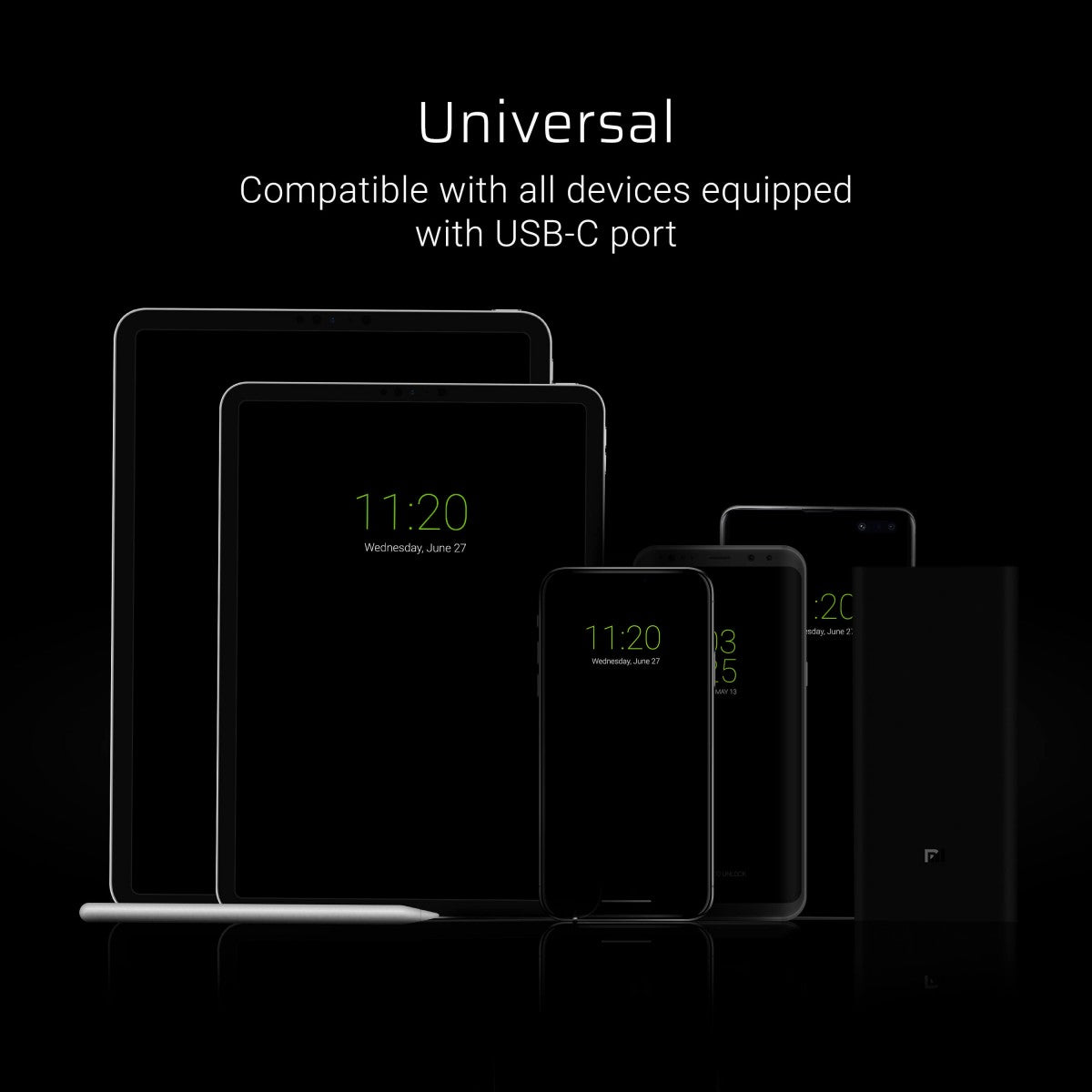 Green Cell KABGC03 câble USB 0,25 m USB A USB C Noir