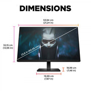 "OMEN by HP 23.8 inch FHD 165Hz Gaming Monitor - OMEN 24 écran plat de PC 60,5 cm (23.8"") 1920 x 1080 pixels Full HD LCD Noir"