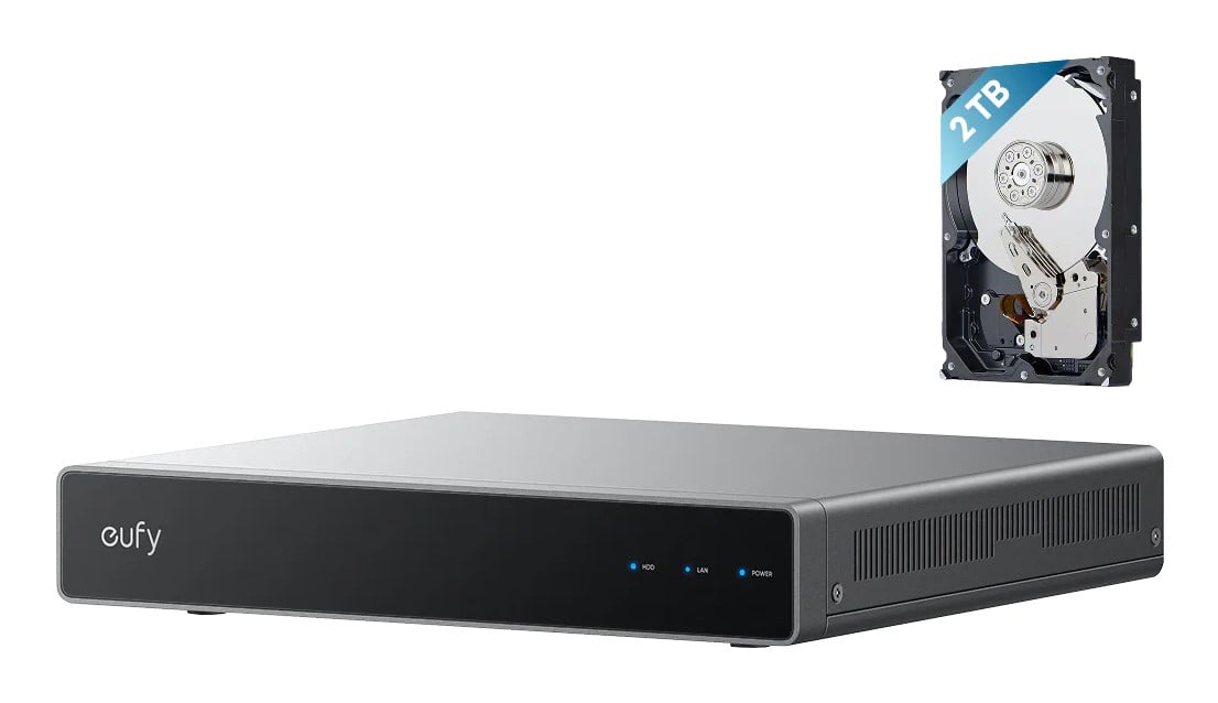 Eufy Network Video Recorder S4 Noir, Gris