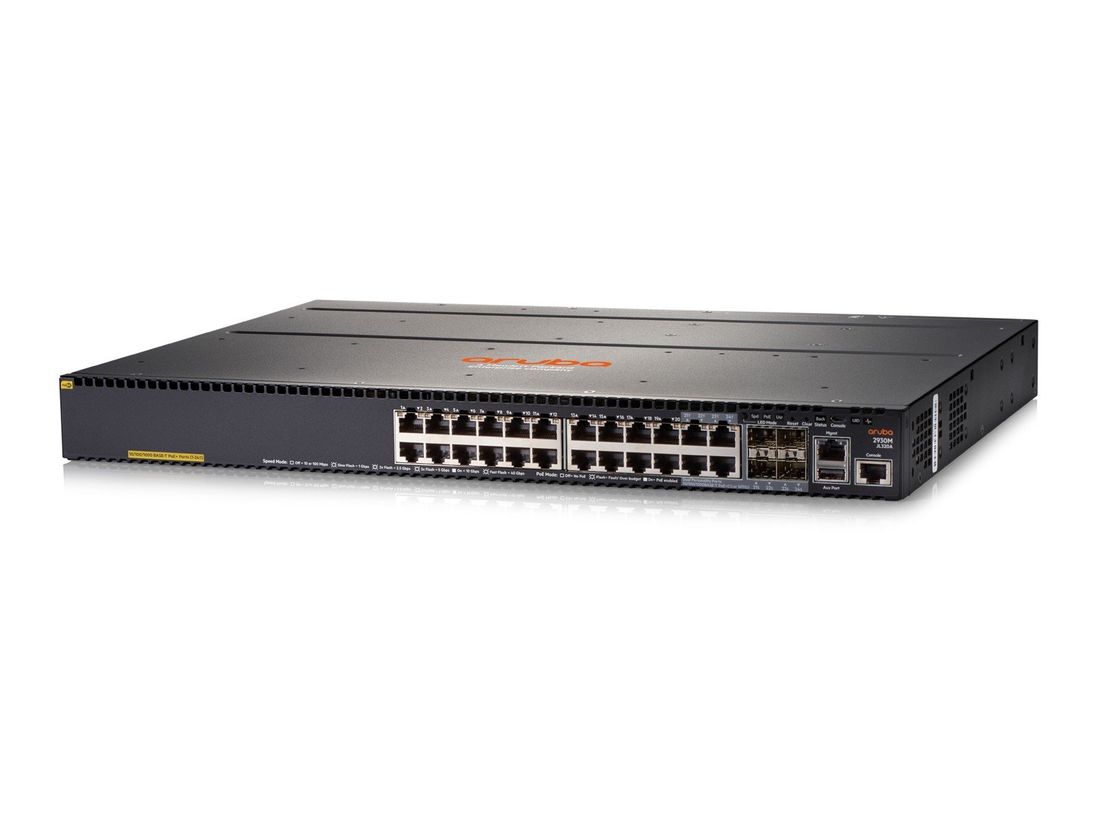 HPE Aruba 2930M 24G PoE+ with 1-slot Switch