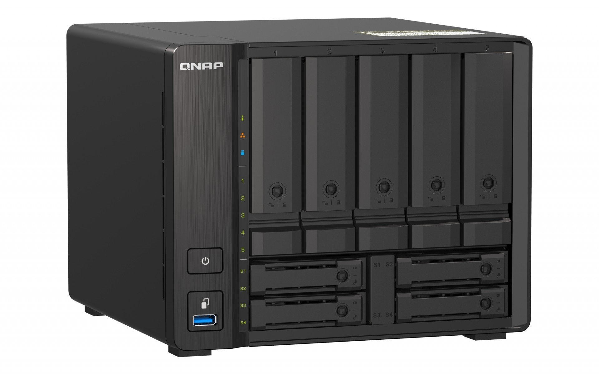Desktop 9Bay NAS 8B RAM 10Gbe Black
