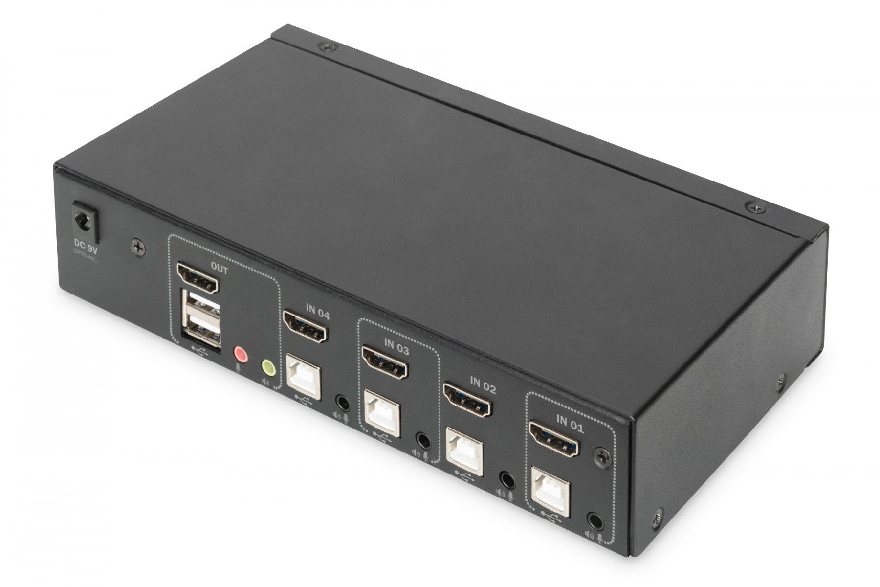 Digitus DS-12880 commutateur écran, clavier et souris Noir