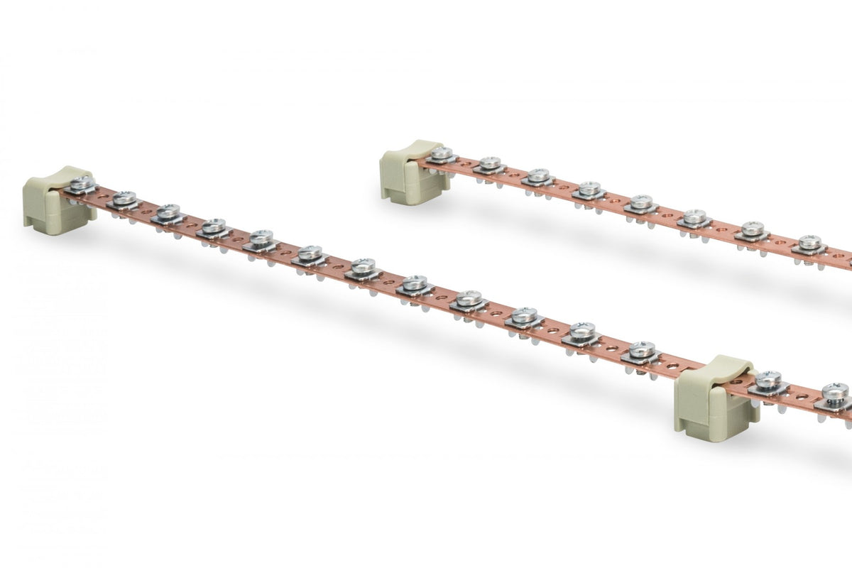 Ensemble de barres de mise a la terre, 2 pcs, 820 mm2 x 24 points de connexion, y compris les conducteurs de mise a la terre 2 x 24 points de connexion, y compr