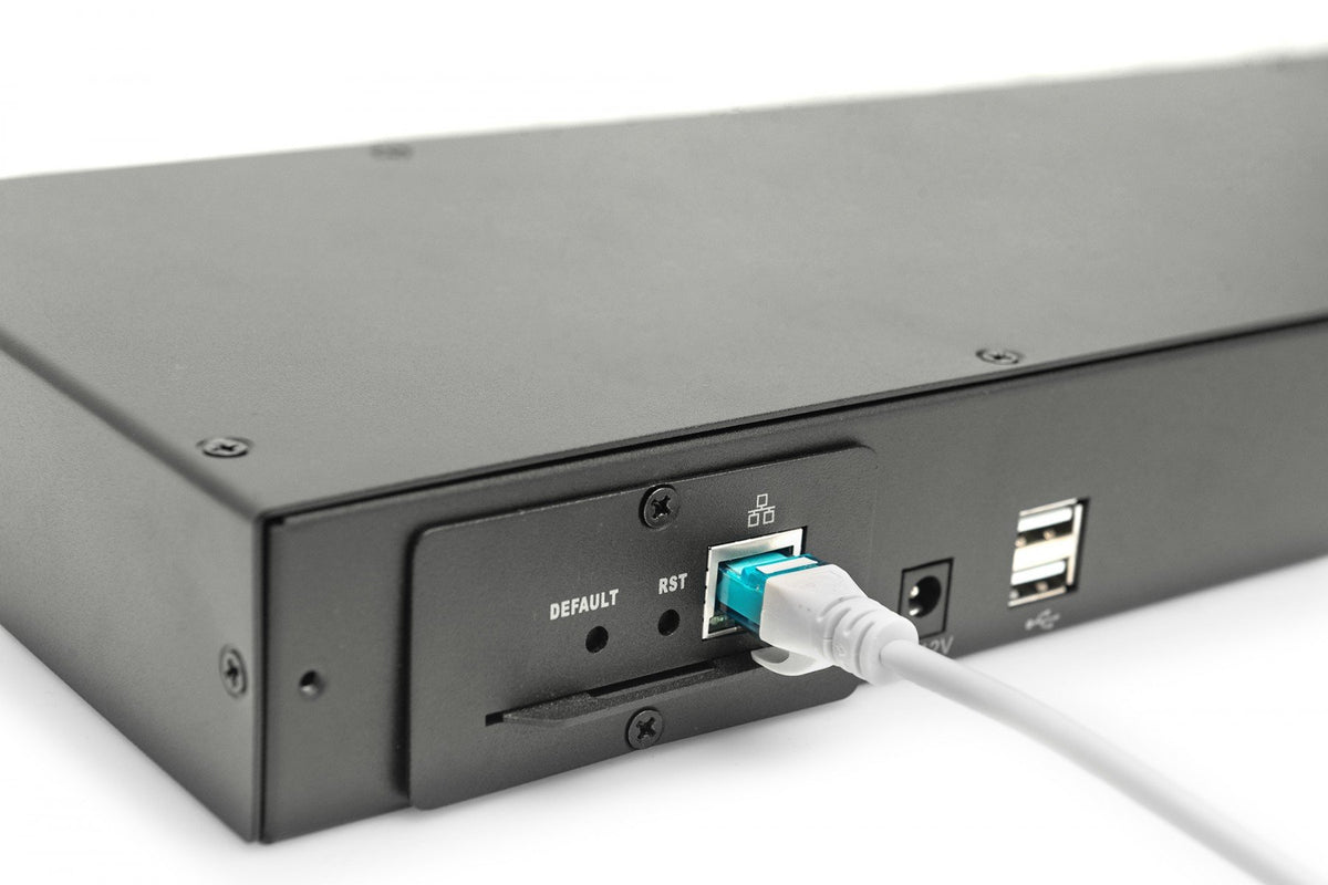 Digitus DS-72216 commutateur écran, clavier et souris Grille de montage Noir