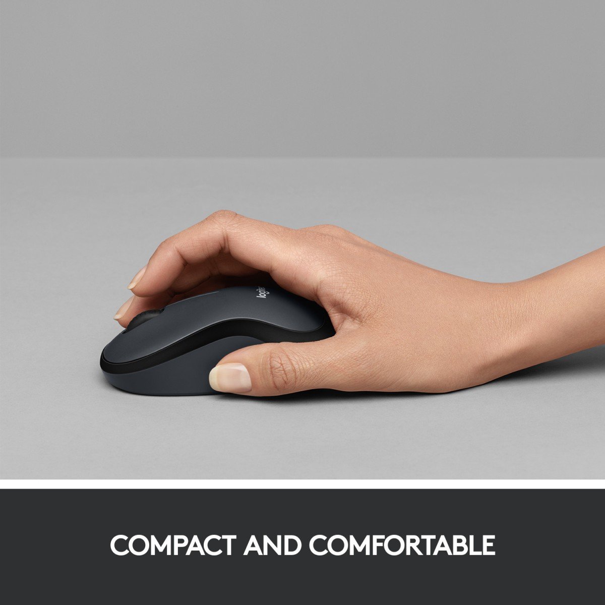 LOGITECH M220 Silent Mouse optical 3 buttons wireless 2.4 GHz USB wireless receiver charcoal