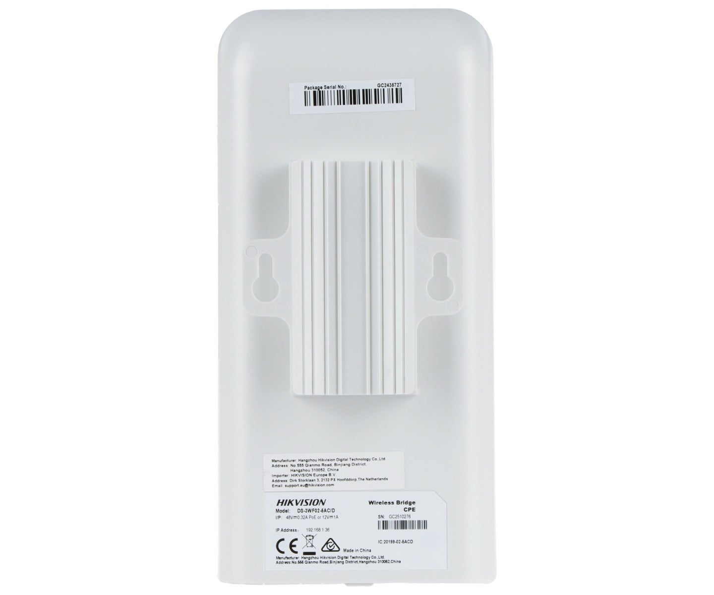 Hikvision DS-3WF02-5AC/D Pont sans fil
