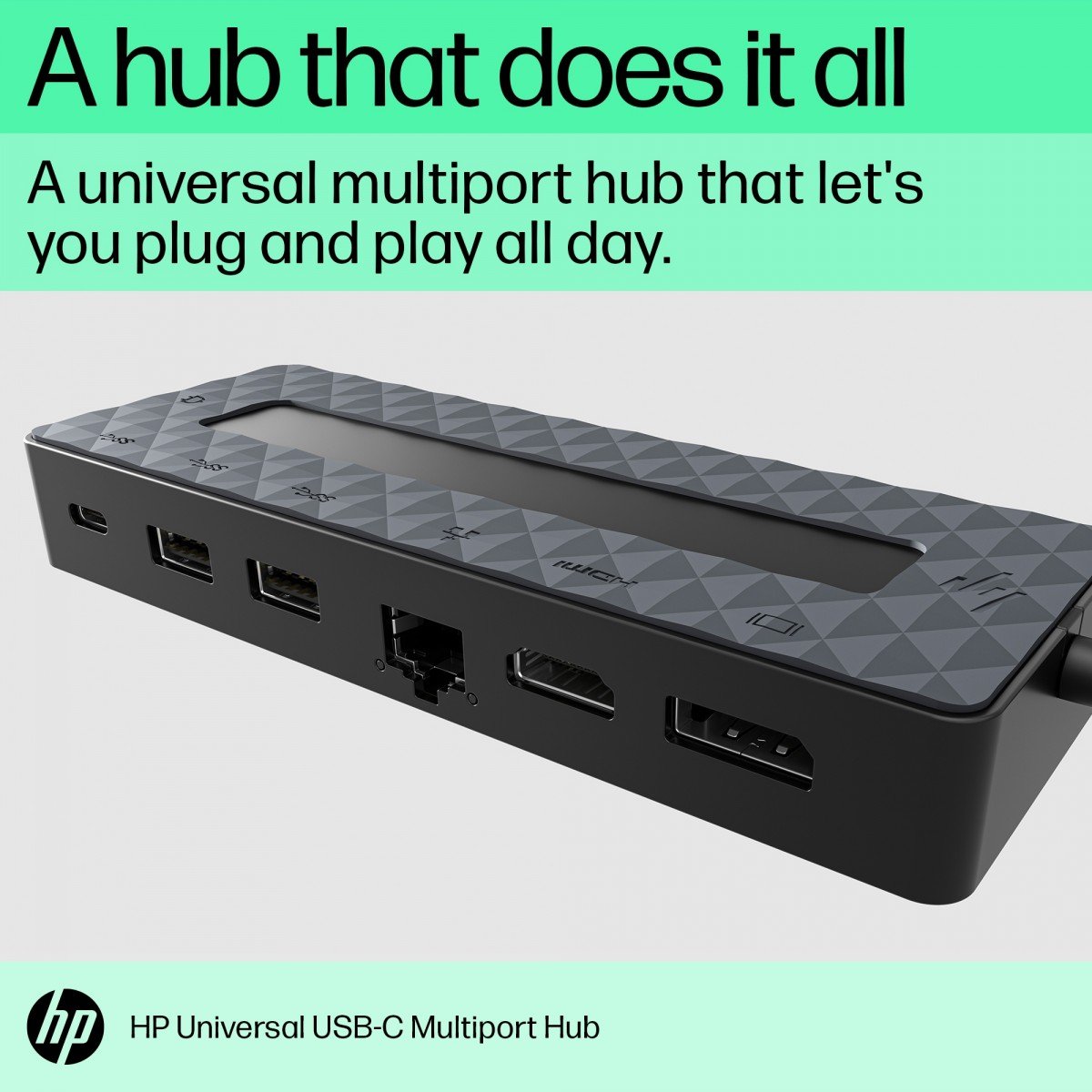 HP 50H55AA USB 3.2 Gen 2 (3.1 Gen 2) Type-C Noir
