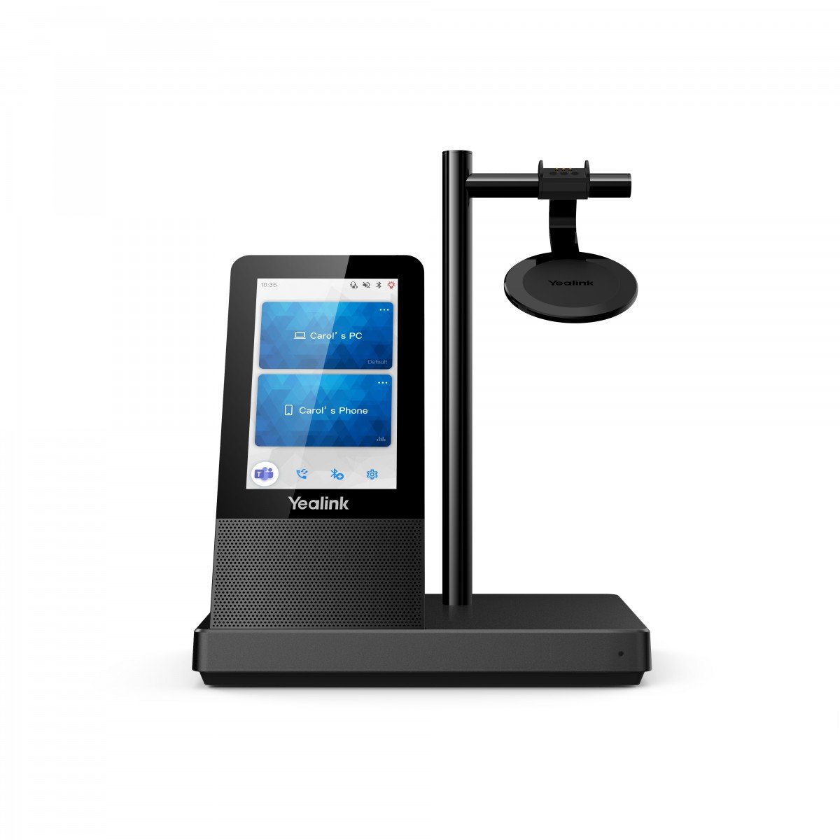 Yealink 1308007 WH66 Mono UC-DECT Casque sans fil Noir