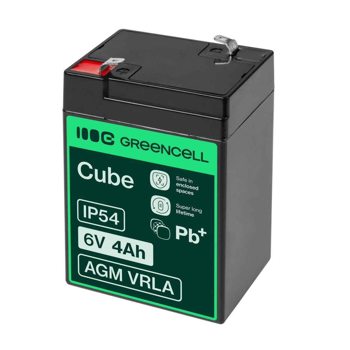Green Cell AGM15 Batterie de l'onduleur Sealed Lead Acid (VRLA) 6 V 4 Ah