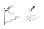 "Digitus DA-90451 support et équerre de station de travail/PC tout en un 8 kg Noir, Blanc 81,3 cm (32"")"