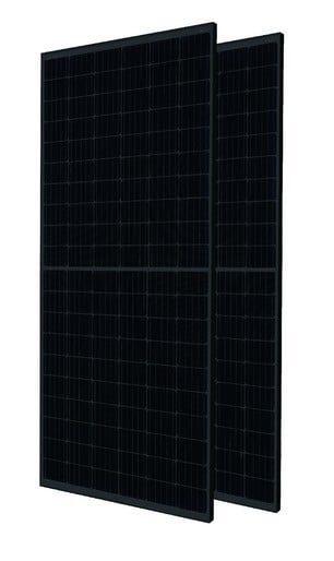 Palette de 36 pieces : Module PV JA Solar 500W, mono-Si, bifacial, cellules demi-N-type 182mm, câbles d'environ 120cm, connecteur MC4-EVO2A, poids de 27,3kg, Fu