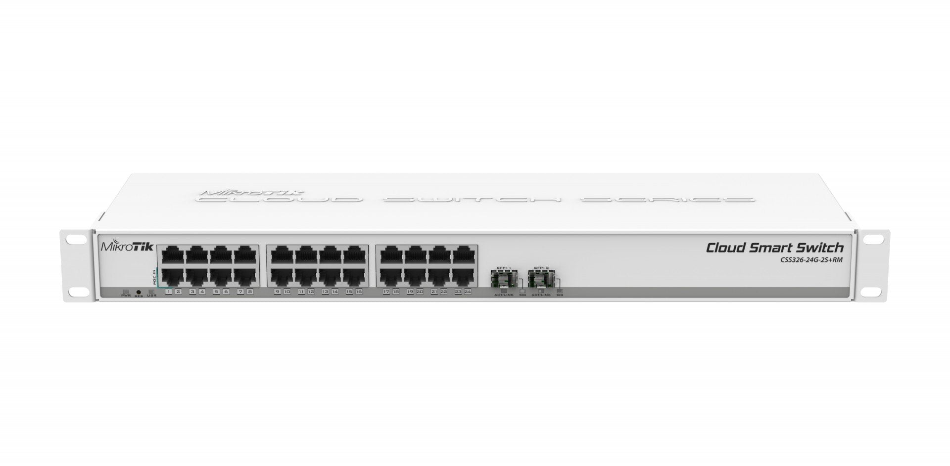 MikroTik CSS326-24G-2S+RM Switch Réseau Géré, 24x Gigabit Ethernet, 2x SFP+, PoE, 1U