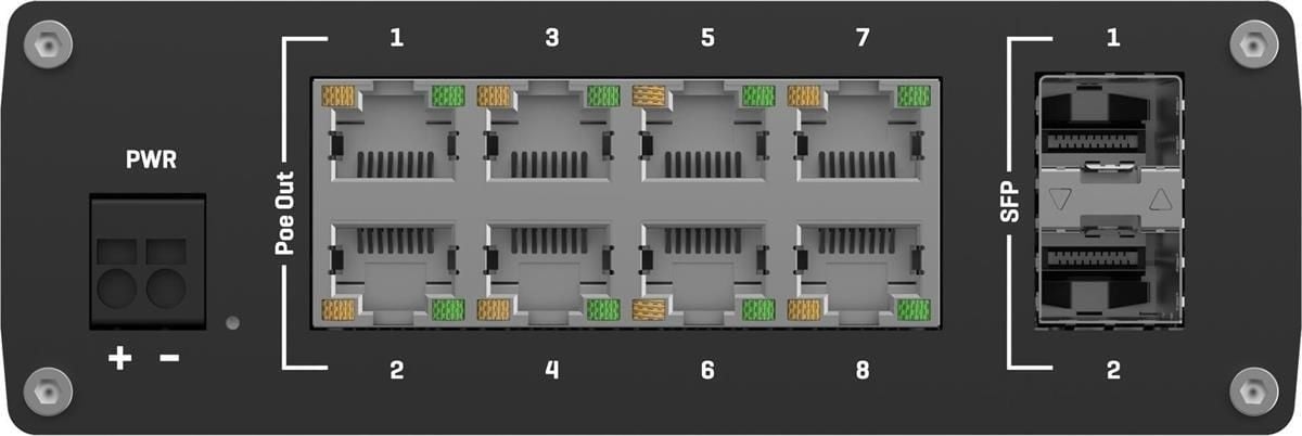 TELTONIKA NETWORKS TSW200 Industrial PoE+ Ethernet Switch