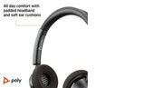 HP Poly Blackwire 3320 USB-A Headset Avec fil Arceau Bureau/Centre d'appels USB Type-A Noir