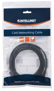 Intellinet 2m Cat6 câble de réseau Noir U/UTP (UTP)