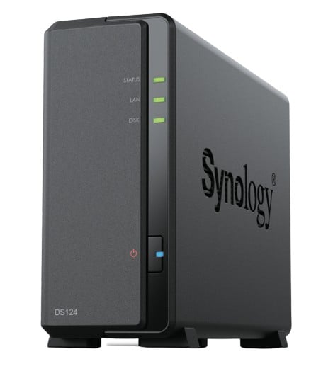 Synology DiskStation DS124 serveur de stockage NAS Bureau Ethernet/LAN Noir RTD1619B