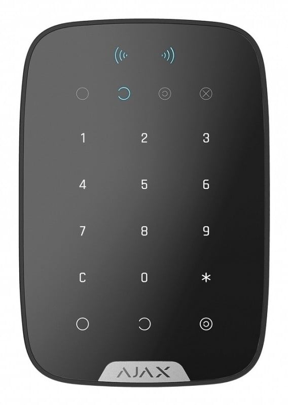 Ajax Systems 38252.83.BL1 KeyPad Plus Jeweller - clavier sans fil - noir