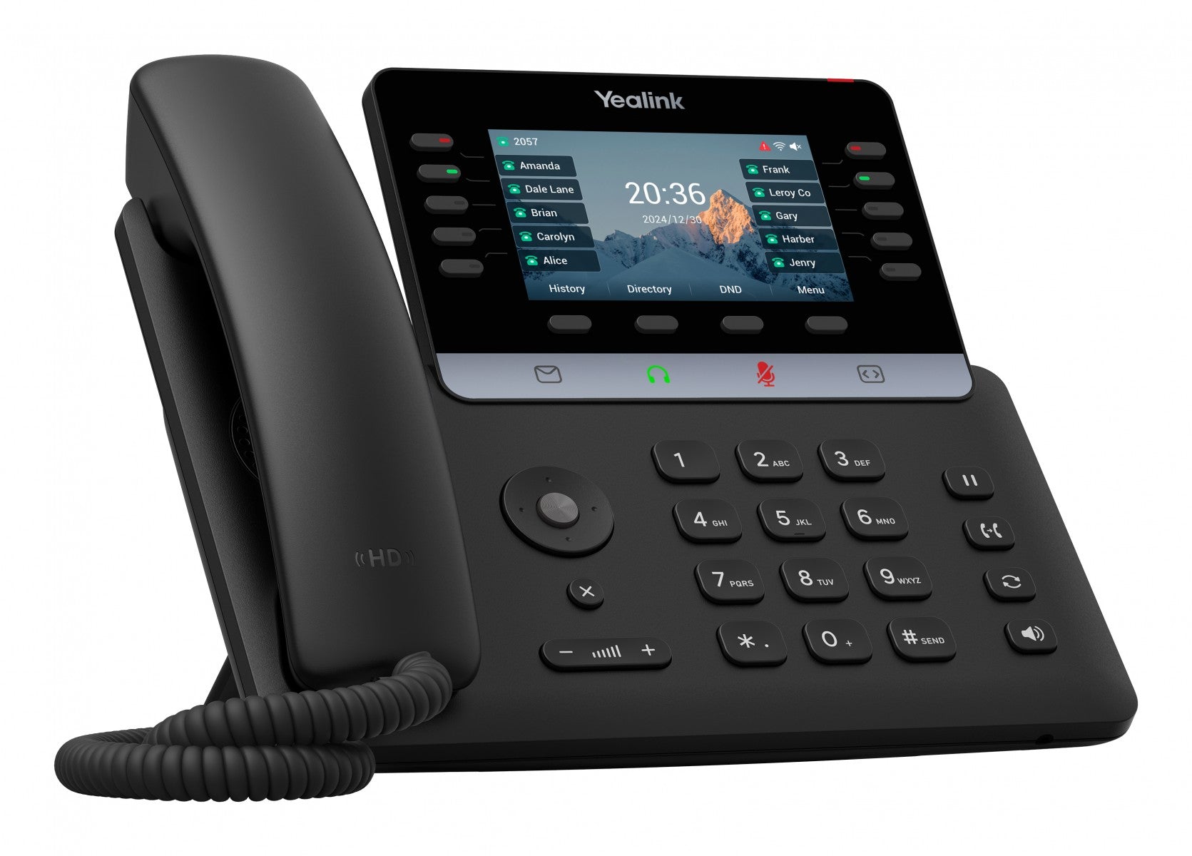 Yealink T74U téléphone fixe Noir LCD