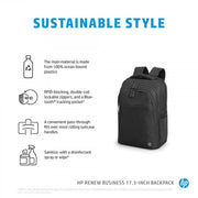"Sac a dos HP Renew Business pour ordinateur portable 17,3"" noir (3E2U5AA)"