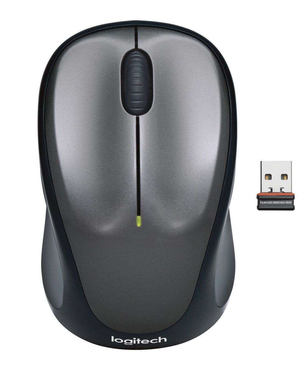 LOGITECH M235 Mouse right-handed optical wireless 2.4 GHz USB wireless receiver grey