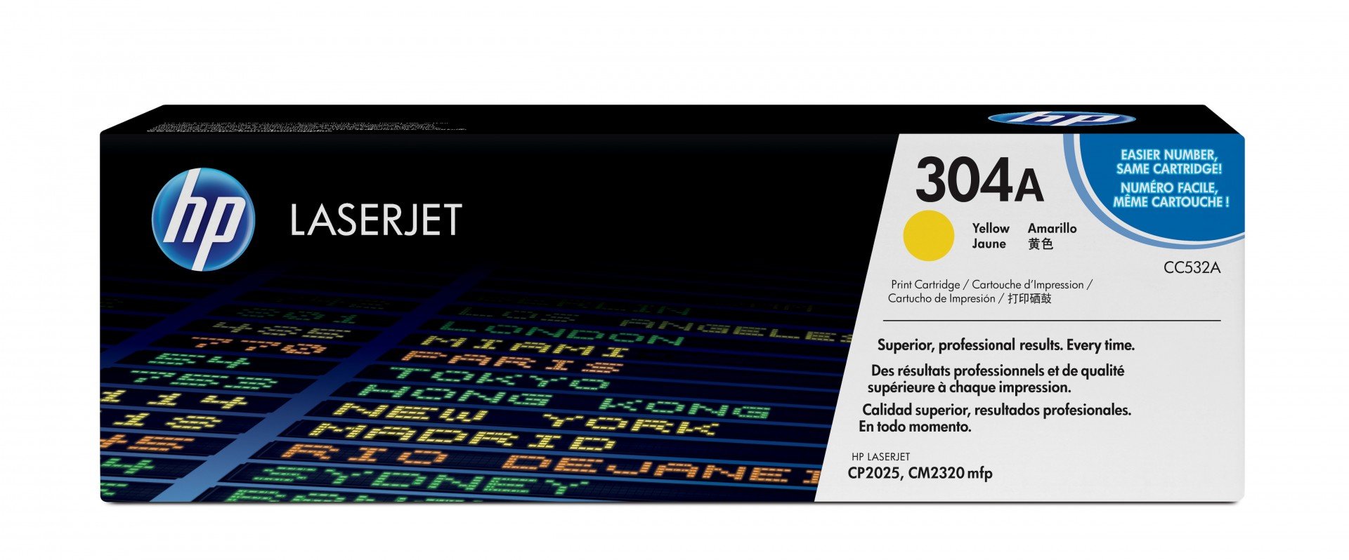 HP 304A original Colour LaserJet Toner cartridge C532A yellow standard capacity 2.800 pages 1-pack ColorSphere