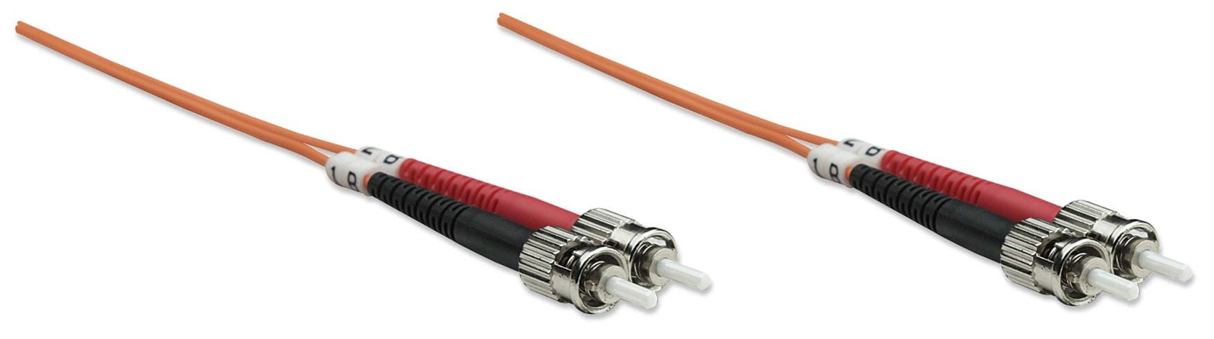 Intellinet 1m ST/ST câble de fibre optique OM1 Orange