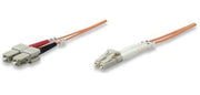 Intellinet 470353 câble de fibre optique 1 m LC SC OM2 Multicolore, Orange