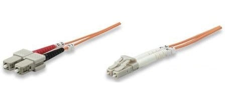 Intellinet 470353 câble de fibre optique 1 m LC SC OM2 Multicolore, Orange