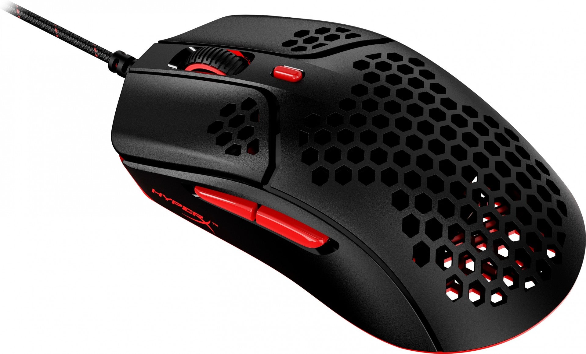 Souris de jeu HyperX Pulsefire Haste - USB avec fil - Pixart PAW 3335 16000 DPI 59g noir-rouge
