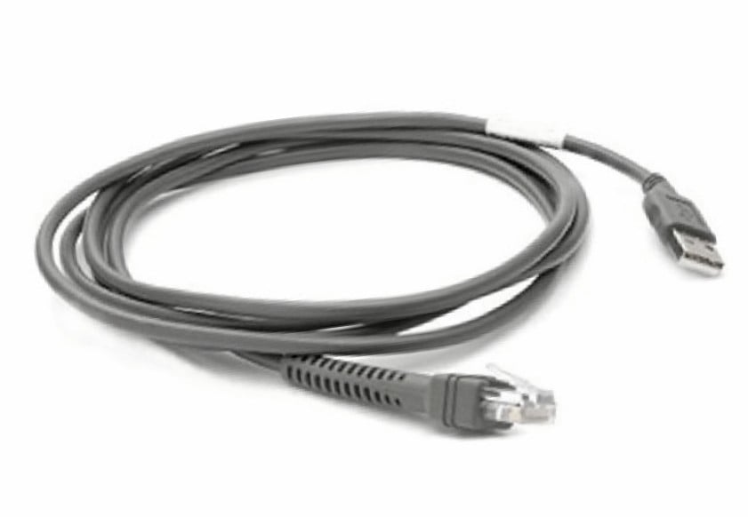 Zebra CBA-U21-S07ZBR - Noir - 2,1 m - USB - EAS - Mâle - Mâle