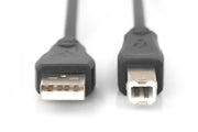 Digitus AK-300105-018-S câble USB USB 2.0 USB A USB B 0,48 Gbit/s Noir