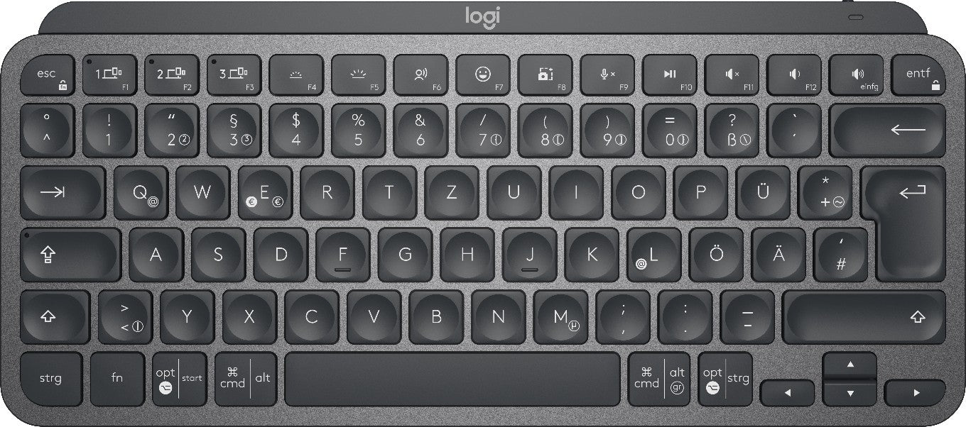 Logitech Master MX Keys Mini clavier Bureau RF sans fil + Bluetooth QWERTZ Allemand Graphite