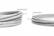 Câble patch RJ45-RJ45 slim, Cat. 6, U/FTP, AWG 28/7, LSOH, 10 m, gris